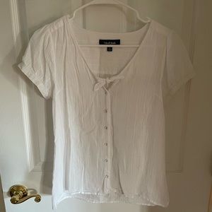 ModCloth White Button Up Shirt